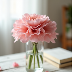 Soft Pink Carnation Floral Cluster