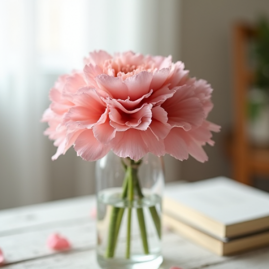 Soft Pink Carnation Floral Cluster