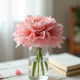 Soft Pink Carnation Floral Cluster