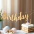 Cardboard Happy Birthday Letter Banner