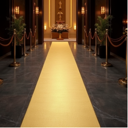 Grand Entrance Gold Foil Carpet Runner