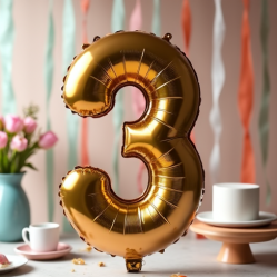 Giant Inflatable Foil Number Balloons Set