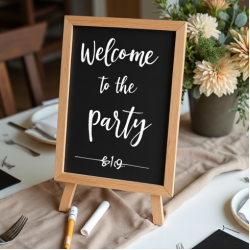 Welcome to the Party Chalkboard Sign