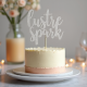 Glitter Acrylic Cake Topper Sign