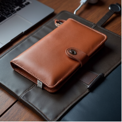 Premium Leather Tech Cord Organizer