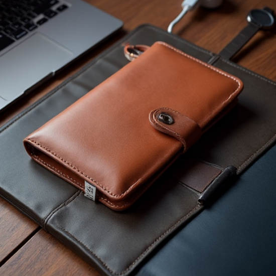 Premium Leather Tech Cord Organizer