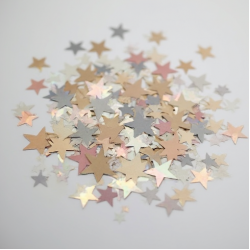 Holographic Metallic Star Table Scatters