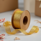 Glitter Ribbon Spool Gold