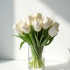 Ivory Tulip Decorative Flower Bundle