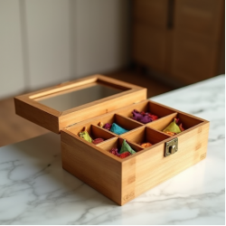 Tea Sachet Collection Organizer Case
