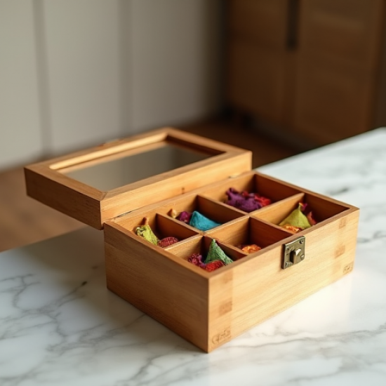 Tea Sachet Collection Organizer Case
