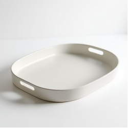Heavy-Weight Melamine Oval Serving Tray