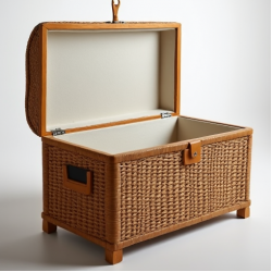 Decorative Wicker Style Storage Box