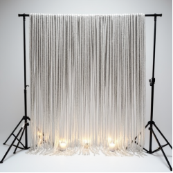 Metallic Tinsel Garland Backdrops