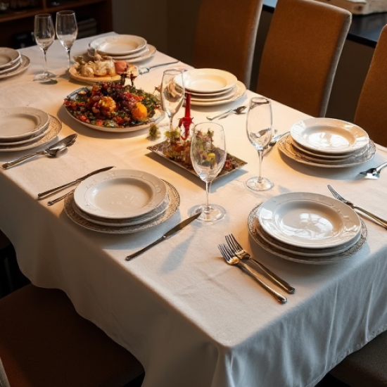 Disposable Plastic Rectangle Tablecloth