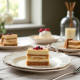 Elegant Square Rim Dessert Paper Plates