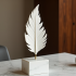 Ceramic Feather Decorative Showcase Piece