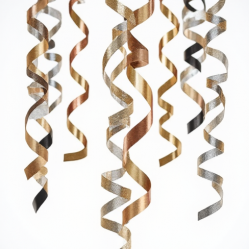 Hanging Foil Swirl Decorations Set