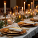 Decorative Plastic Gold Charger Plates Set