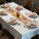 Luxury Faux Silk Floral Table Runner
