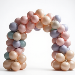 Pre-assembled Pastel Balloon Arch Kit