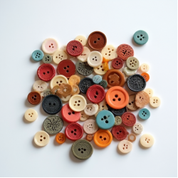 Mixed Color Craft Button Assortment