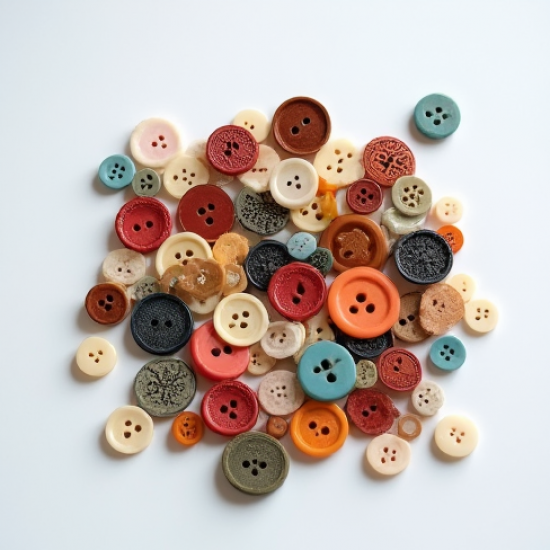 Mixed Color Craft Button Assortment