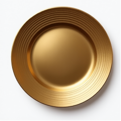 Decorative Plastic Gold Charger Plates Set