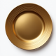 Decorative Plastic Gold Charger Plates Set