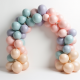 Pre-assembled Pastel Balloon Arch Kit