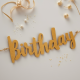 Cardboard Happy Birthday Letter Banner