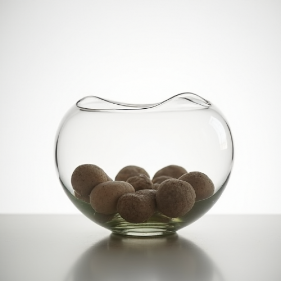 Decorative Glass Pebble Bowl Accent