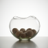 Decorative Glass Pebble Bowl Accent