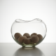Decorative Glass Pebble Bowl Accent