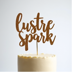 Glitter Acrylic Cake Topper Sign