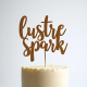 Glitter Acrylic Cake Topper Sign