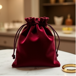 Velvet Jewelry Drawstring Pouch