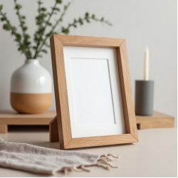 Natural Oak Finish Photo Display Frame