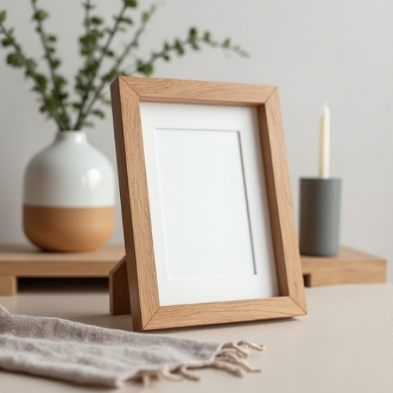 Natural Oak Finish Photo Display Frame