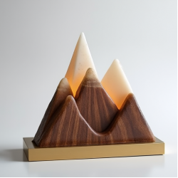 Decorative Mountain Landscape Display Accent