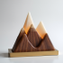 Decorative Mountain Landscape Display Accent