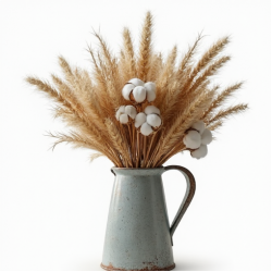 Rustic Cotton Bloom Arrangement