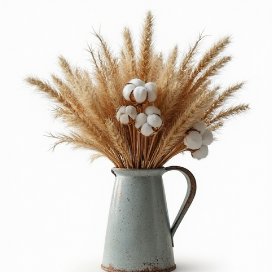 Rustic Cotton Bloom Arrangement