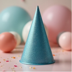 Glitter Birthday Cone Hats Pack