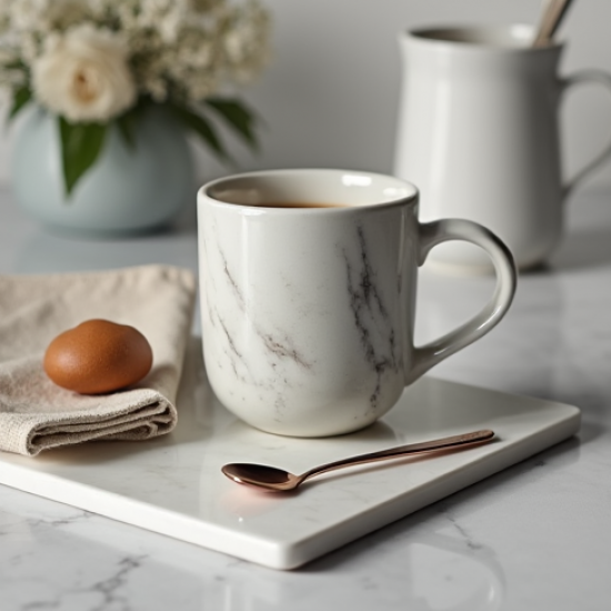 Marble Pattern Ceramic Coffee Mug