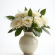 Cream Gardenia Table Flower Accent
