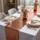Sequin Table Runner Rose Gold