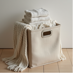 Linen Covered Multipurpose Storage Box