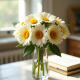 Sunrise Daisy Faux Floral Bouquet