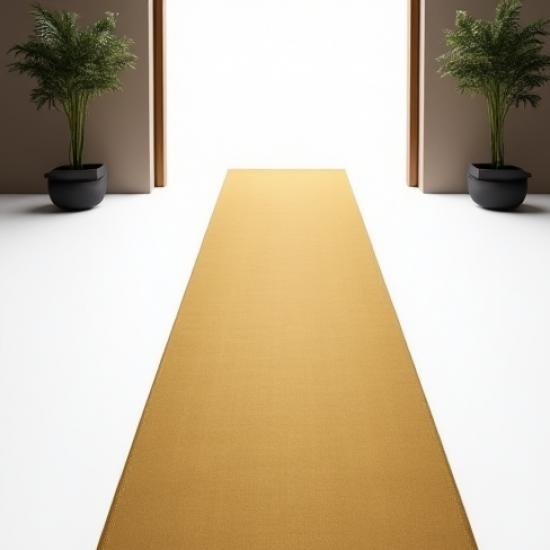 Grand Entrance Gold Foil Carpet Runner